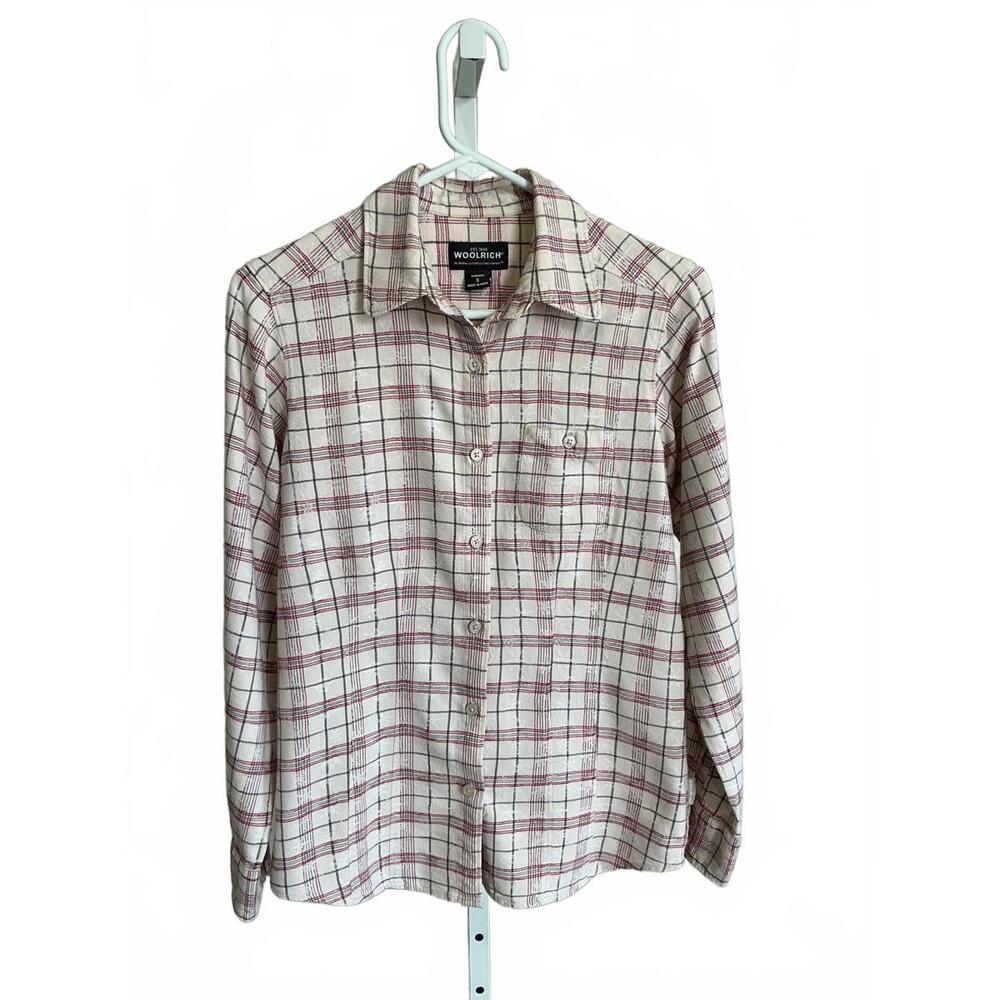 Woolrich Women's  Plaid Button-Up Shirt SM
